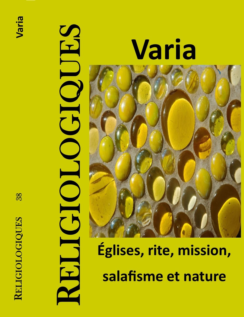 					Afficher No. 38 (2019): No. 38 (2019): Varia. Églises, rite, mission , salafisme et nature (printemps)
				